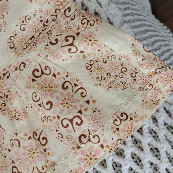 G.H. Bass & Co. Linen Cotton Floral Midi Skirt - Picture 13 of 17